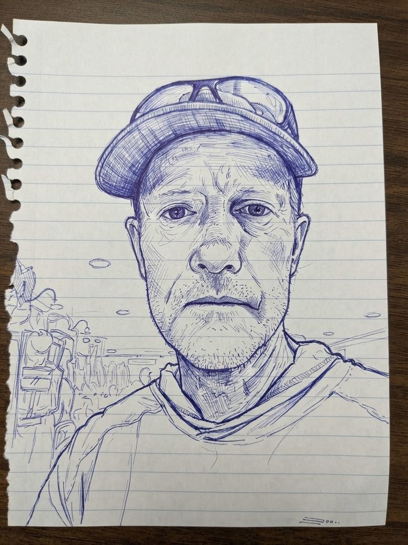 Sketch of Guy Ellis